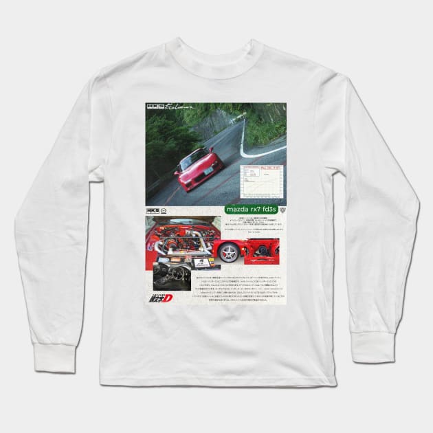 RX7 FD3S Long Sleeve T-Shirt by gtr